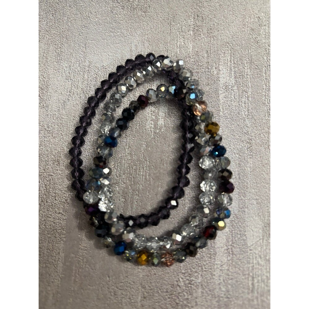 Handmade Beaded Bracelet Stack 0299
